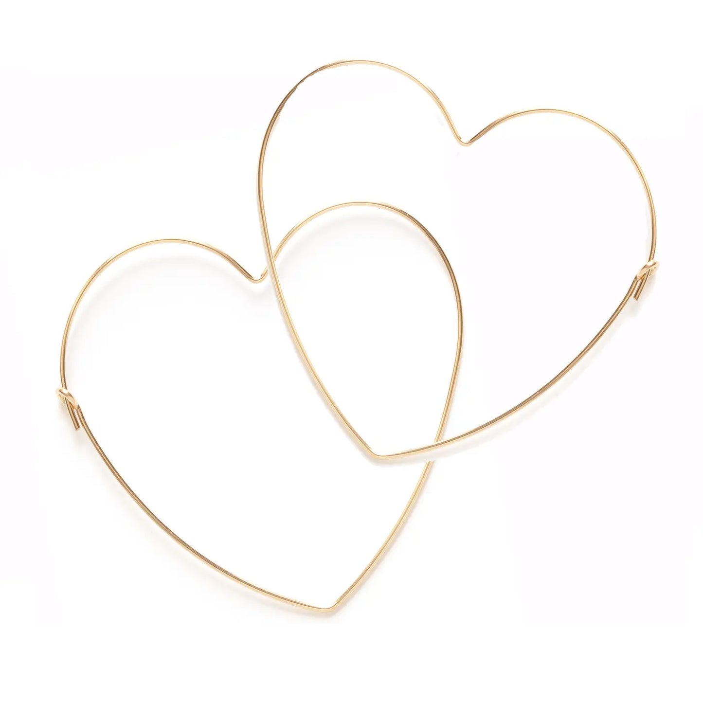 Big Heart Hoops Earrings