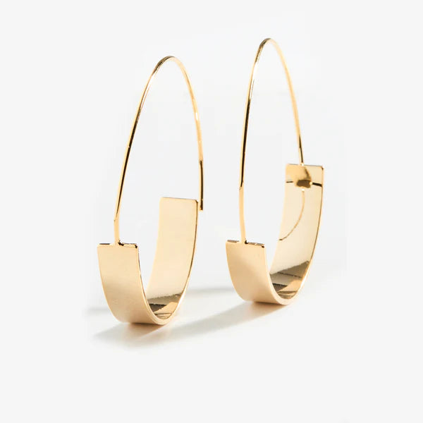 Modern Gold Hoop Earrings