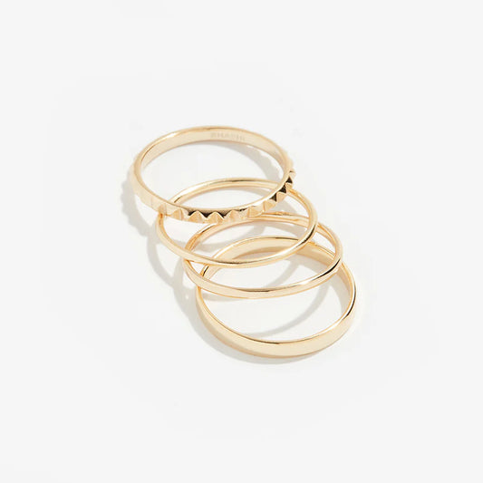 Classic Stacking Gold Ring Set